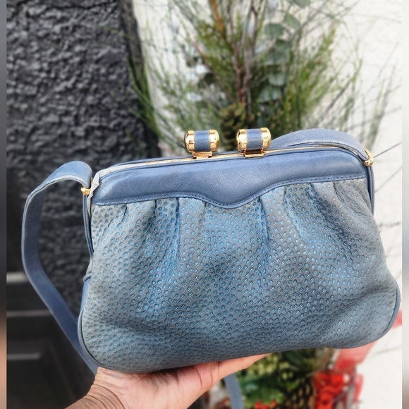 🤩10 min SALE 🤩RARE VINTAGE 1950s GUCCI LEATHER/SUEDE BAG, - Picture 10 of 16